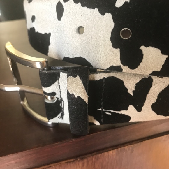 Genuine Suede Cow Print Belt- eye catching! 3/$19 - Picture 13 of 14